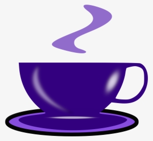 Blue Cup Of Coffee Drawing - Coffee