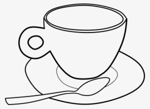 Coffee Sticker Outline - Cup Outline Clipart