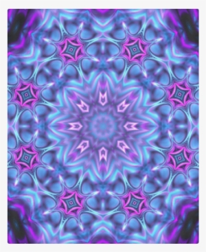 Blue Lace Mandala Duvet Cover 86"x70" - Blue