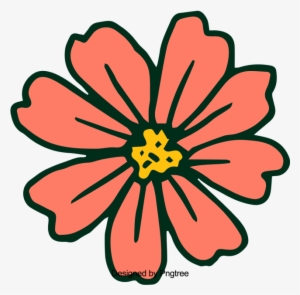 Cartoon Bonito Pintado A Mano Flores De Color De Agua - Dibujos Bonitos De Flores Y Pintados