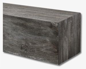 Rustic Wood Mantel, Wire Brushed Style - Stained Box Wood Beams