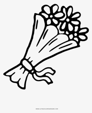 Dibujo De Ramo De Flores Para Colorear - Buque De Flores Desenho