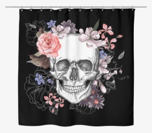 Sugar Skull Shower Curtain Amazing Ideas Garden Skull - Scull Prints