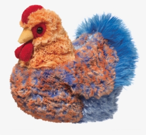 Henrietta Blue Lace Hen - Douglas Henrietta The Multi-colored Hen - 8.5" Plush