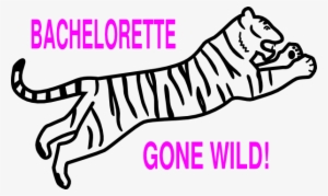 Bachelorette Clip Art - Tiger Drawing Image In Easy