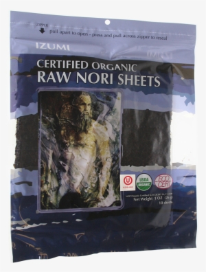 Raw Organic Nori Sheet, 10-pack, Izumi Brand - Rawnori Raw Organic Nori ...