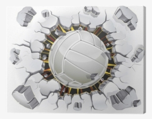 Volleyball And Old Plaster Wall Damage - Sofa Pillowcase Pillowcase 20*30 Inches Inch Twin Sides