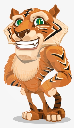 Tiger Bone - Tiger Cartoon Illustration Png