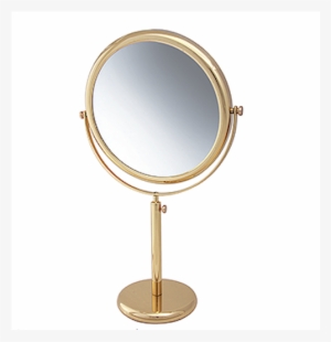 Frasco Brass Vanity Stand Double Sided Mirror