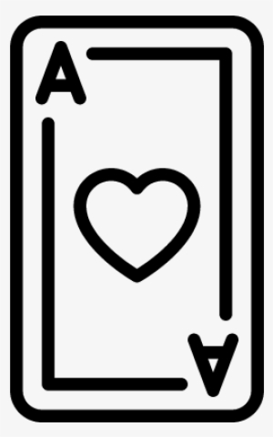 Ace Of Hearts Vector - Ace Of Hearts Outline
