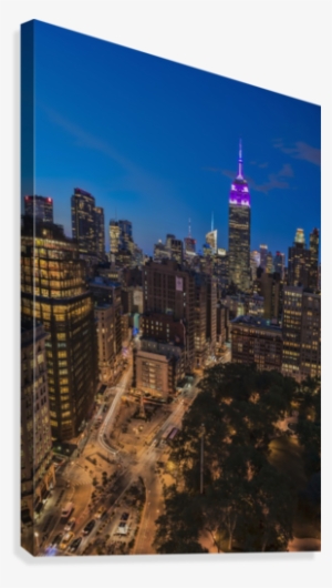 Empire State Building At Twilight, Colours Honouring