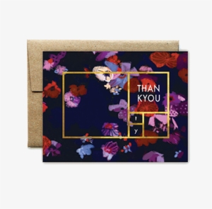 Foil Rectangle Purple Floral Tu Boxed Set - Rectangle