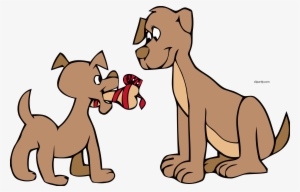 Dog Giving Bone Clipart Png - Dog And Puppy Clipart