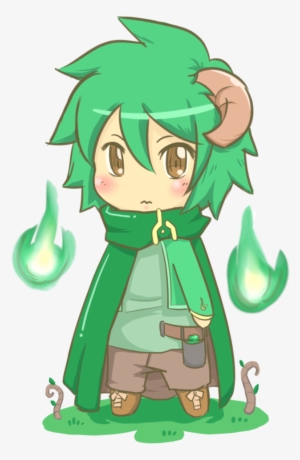 Earth Chibi Forest - Chibi Boy With Green Hair