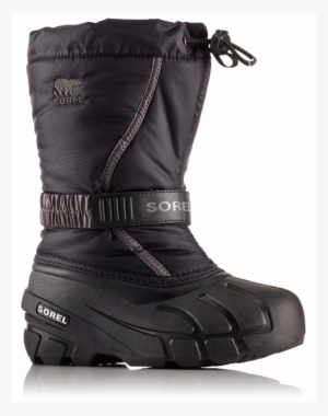 Picture Of Youth Flurry™ Boot - Sorel - Youth Flurry Boot - Black, City Grey - 7