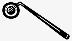 Vector Illustration Of Dental Mirror Instrument Dentist - Illustration