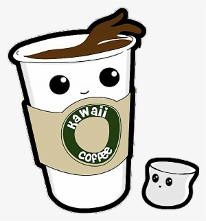 Coffee Cup Marshmallow Drink Kawaii Freetoedit - Kawaii Coffee Png