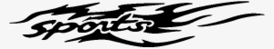 Sticker Flammes Sports Ambiance Sticker Car Sportsflame - Sports Car Stickers Png