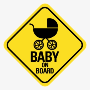 Baby On Board Car Decal - Man Crossing Sign