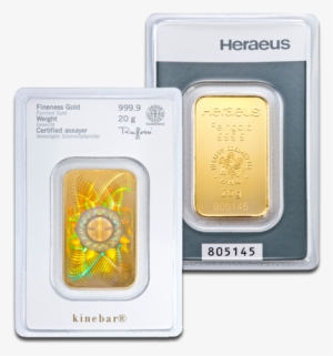 20g Gold Bullion - Kinebar 20 Gram Heraeus