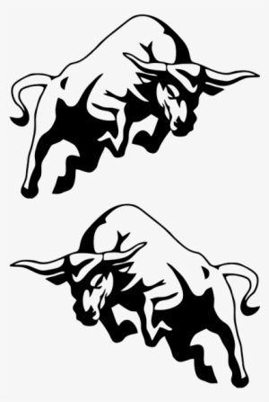 Picture Transparent Download Bull Transparent Sticker - Black And White Bull Logo