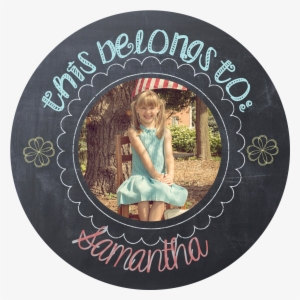 Chalk Personalized Sticker - School