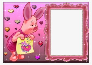 Frame Cartoon Clipart Picture Frames Photomontage - Piglet Frame Png