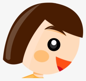 Cute Girl Blush Smile Mouth - Girl Running Clip Art