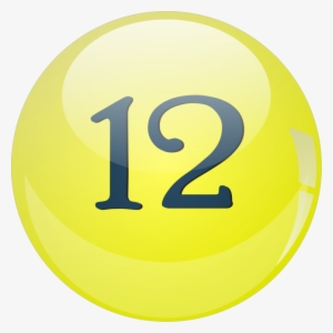 Lottery Gambling Ball Game Slot Machine - Number 12 Lotto Ball