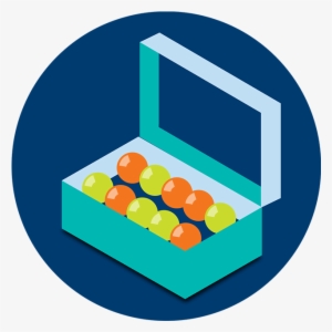 A Box Containing Lottery Balls - Lottery