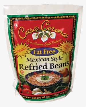Fat Free Refried Beans Frijoles Sin Grasa - Casa Corona Refried Beans, Instant, Mexican Style -