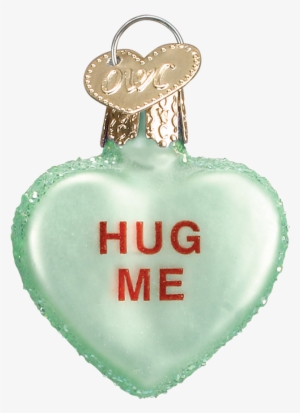 Old World Conversation Hearts Glass Ornament - Old World Conversation Heart Set Of 6 Assorted Ornament