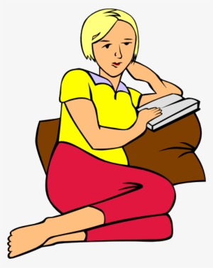 Reading Woman Clipart Transparent