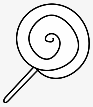 Lollipop Clipart Outline - Clip Art