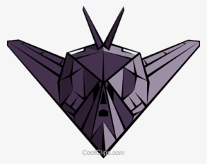 Stealth Bomber Royalty Free Vector Clip Art Illustration - Stealth Bomber
