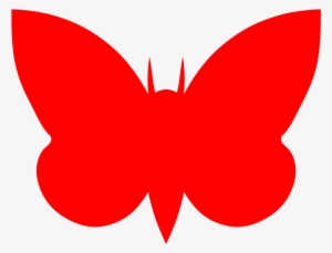 United States Moth Class Association - Butterfly Red Clipart