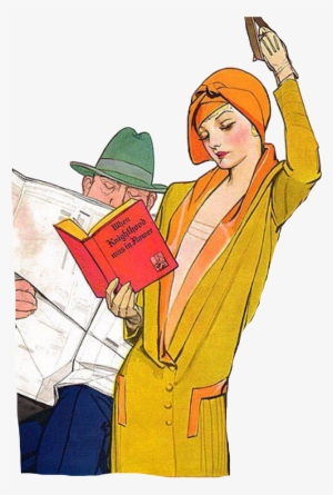 Vintage Woman Reading Reading Art, Woman Reading, Vintage - Magazine
