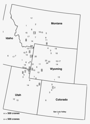 September Survey Locations For The Rocky Mountain Population - Rocky Mountains