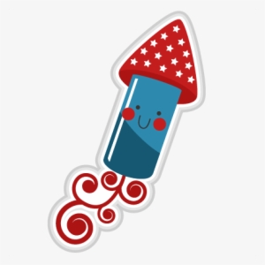 Cute Firework Svg Cutting File Firework Svg Cut File - Independence Day Clipart Png