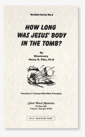 How Long Was Jesus In The Tomb - Code 3 Associates