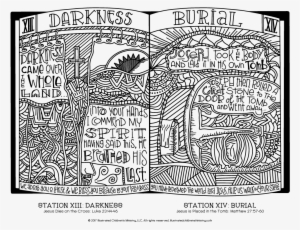 Stations Of The Cross Coloring Pages - Illustration