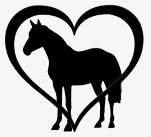 Adesivo Amo Cavalo - Horses Shapes