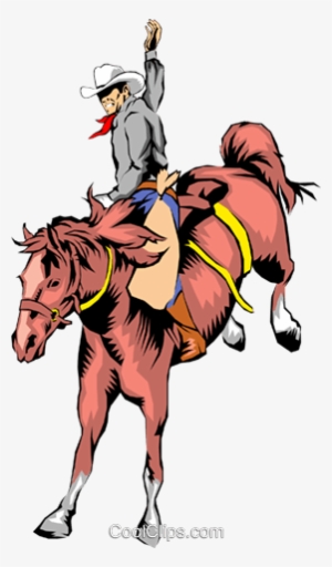 Vaqueiro A Cavalo Livre De Direitos Vetores Clip Art - Cowboy