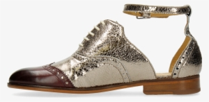 Derby Shoes Sally 70 Metal Burgundy Gold - Sneakers