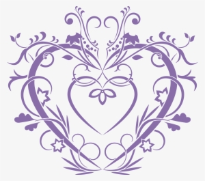 Floral Heart Wall Decals Style And Apply - Foral Heart - Highest Quality Wall Decal Stickers