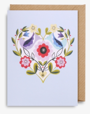 Floral Heart Mini Card