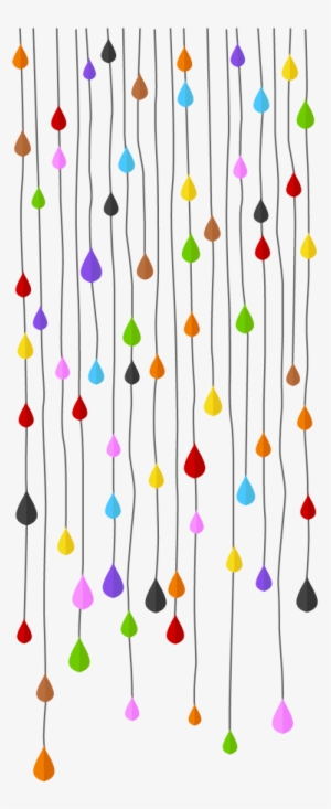 Vinilo Decorativo Tiras De Gotas - Tiras De Colores Png