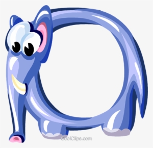 Cartoon Elephant Frame Royalty Free Vector Clip Art - Illustration