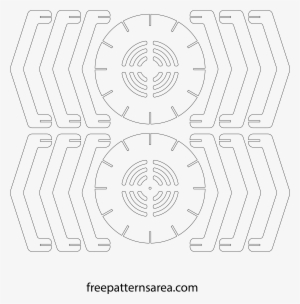 Laser Cut Wooden Chandelier Template - Laser