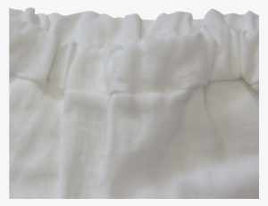 Unionini White Gauze Frill Pants - Ruffle